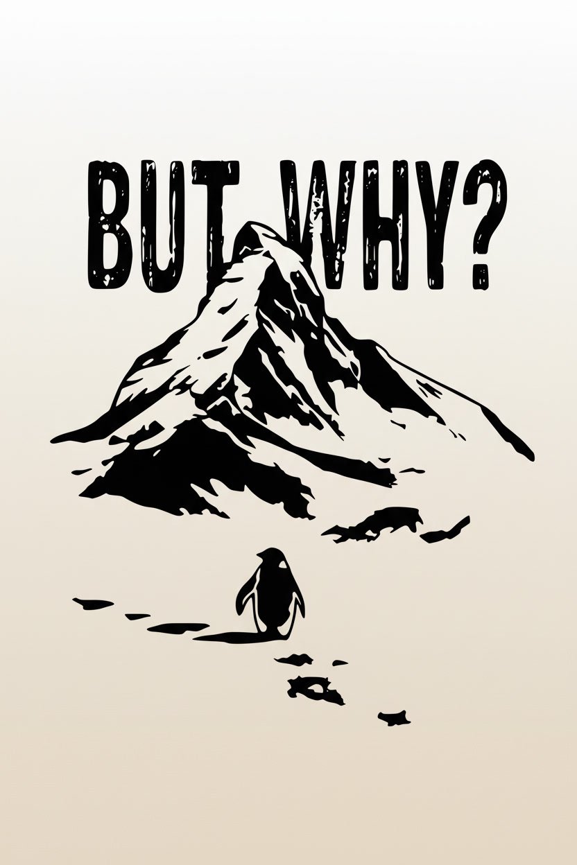 penguin 'but why' svg & png files