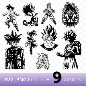 son goku svg bundle